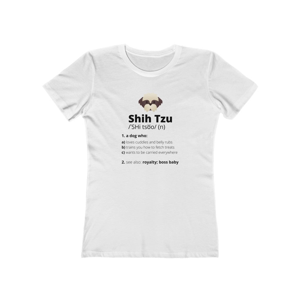 Shih Tzu Dictionary | Women's Fitted Tee