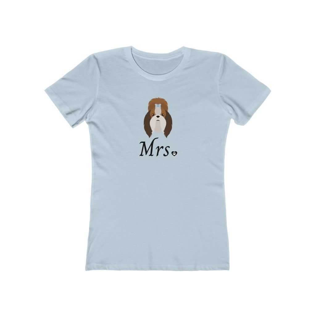 Mrs Shih Tzu Wedding | Women's Fitted Tee