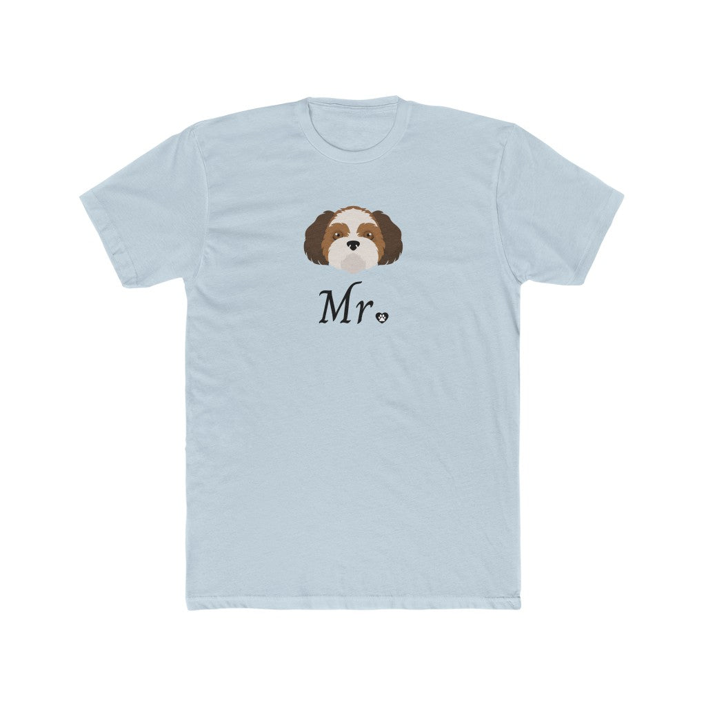 Mr Shih Tzu Wedding | Men's Fitted Tee