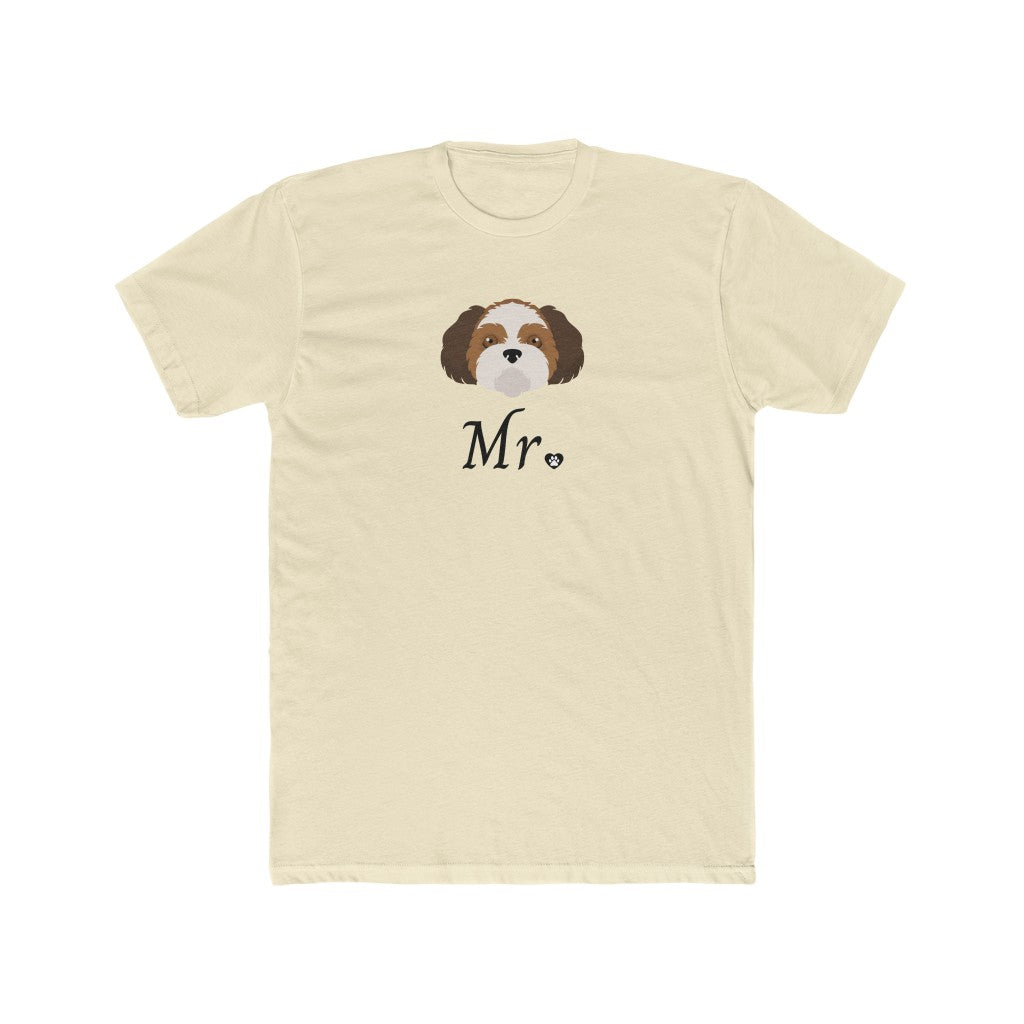 Mr Shih Tzu Wedding | Men's Fitted Tee