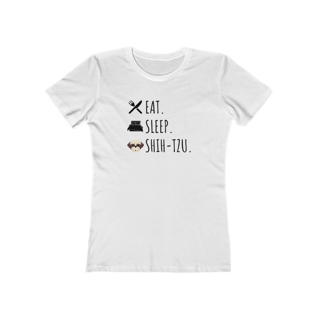 Eat. Sleep. Shih Tzu. | Women's Fitted Tee