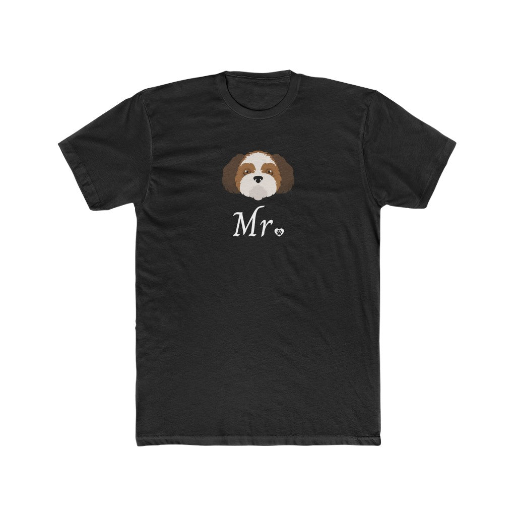 Mr Shih Tzu Wedding | Men's Fitted Tee