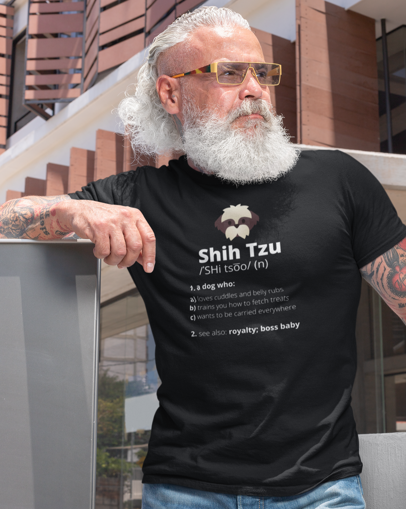 Shih Tzu Dictionary | Men's Fitted Tee