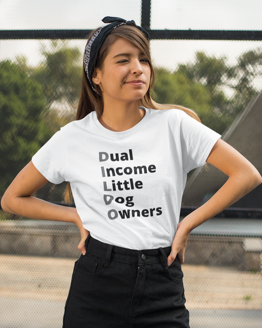 Dual Income LITTLE Dog Owners | Unisex Relaxed Fit Tee