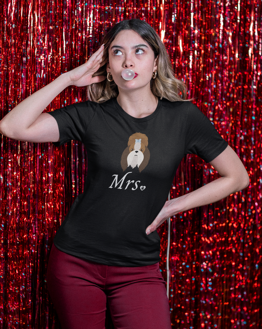 Mrs Shih Tzu Wedding | Unisex Relaxed Fit Tee