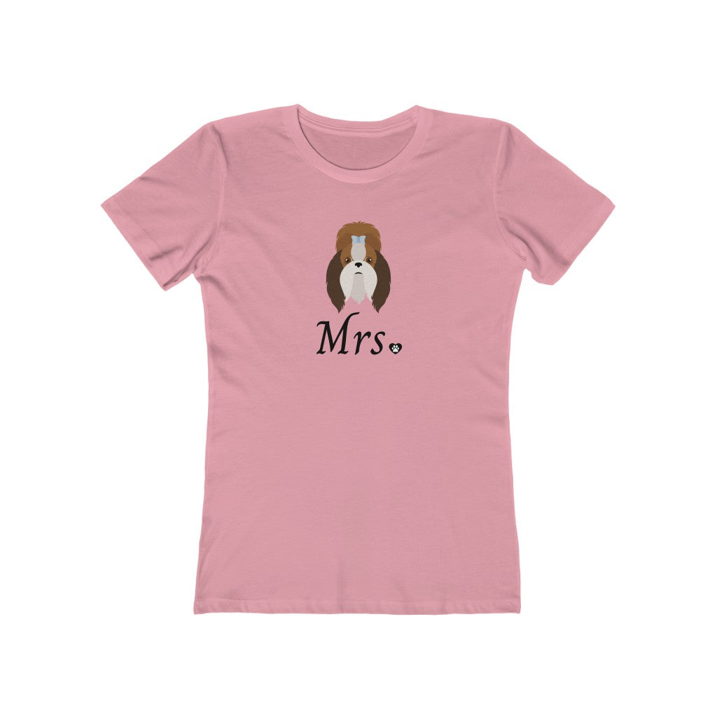 Mrs Shih Tzu Wedding | Women's Fitted Tee