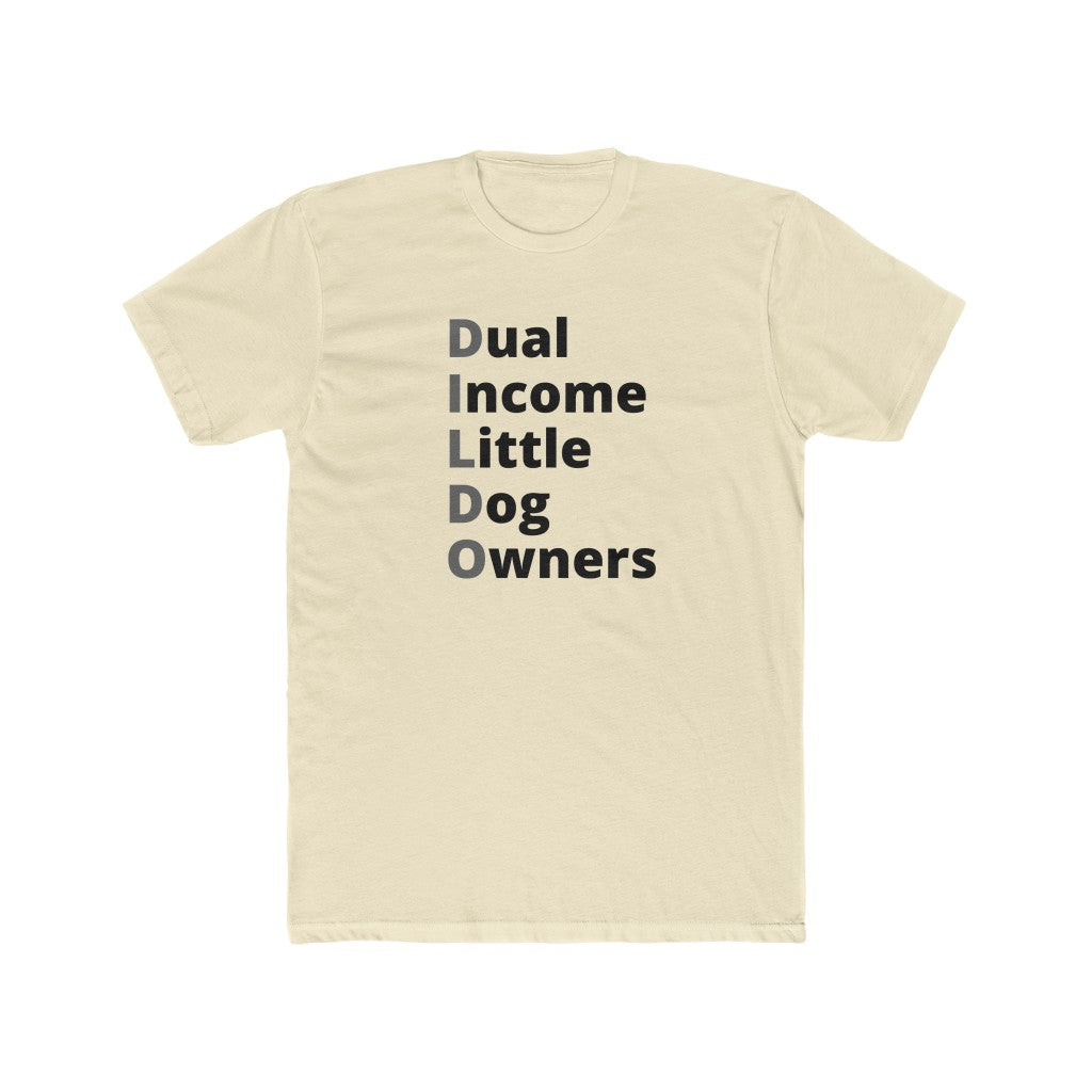 Dual Income LITTLE Dog Owners | Men's Fitted Tee