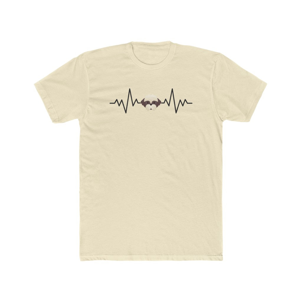 Heart Beat Shih Tzu | Men's Fitted Tee