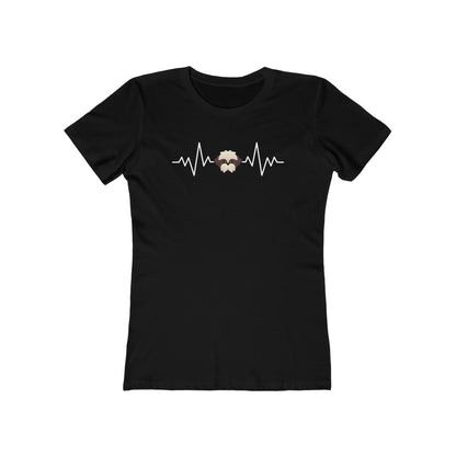 Heart Beat Shih Tzu | Women's Fitted Tee