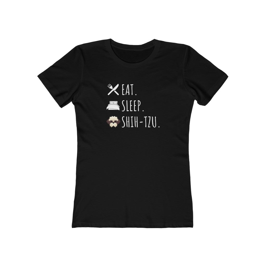 Eat. Sleep. Shih Tzu. | Women's Fitted Tee