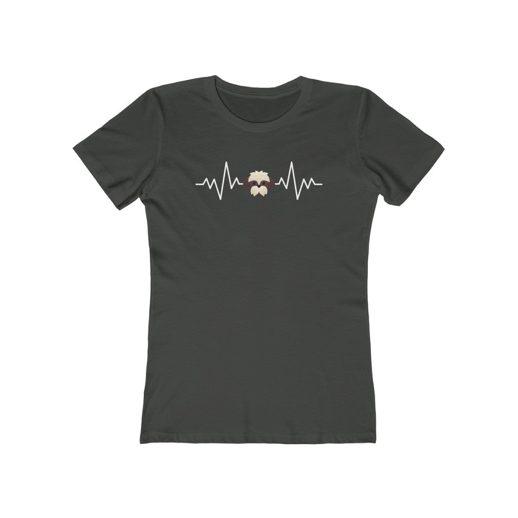 Heart Beat Shih Tzu | Women's Fitted Tee