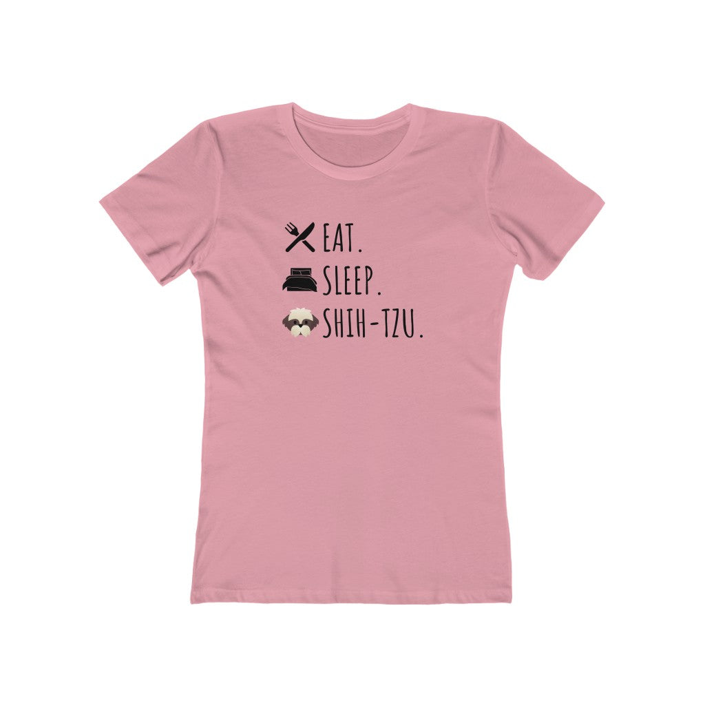 Eat. Sleep. Shih Tzu. | Women's Fitted Tee