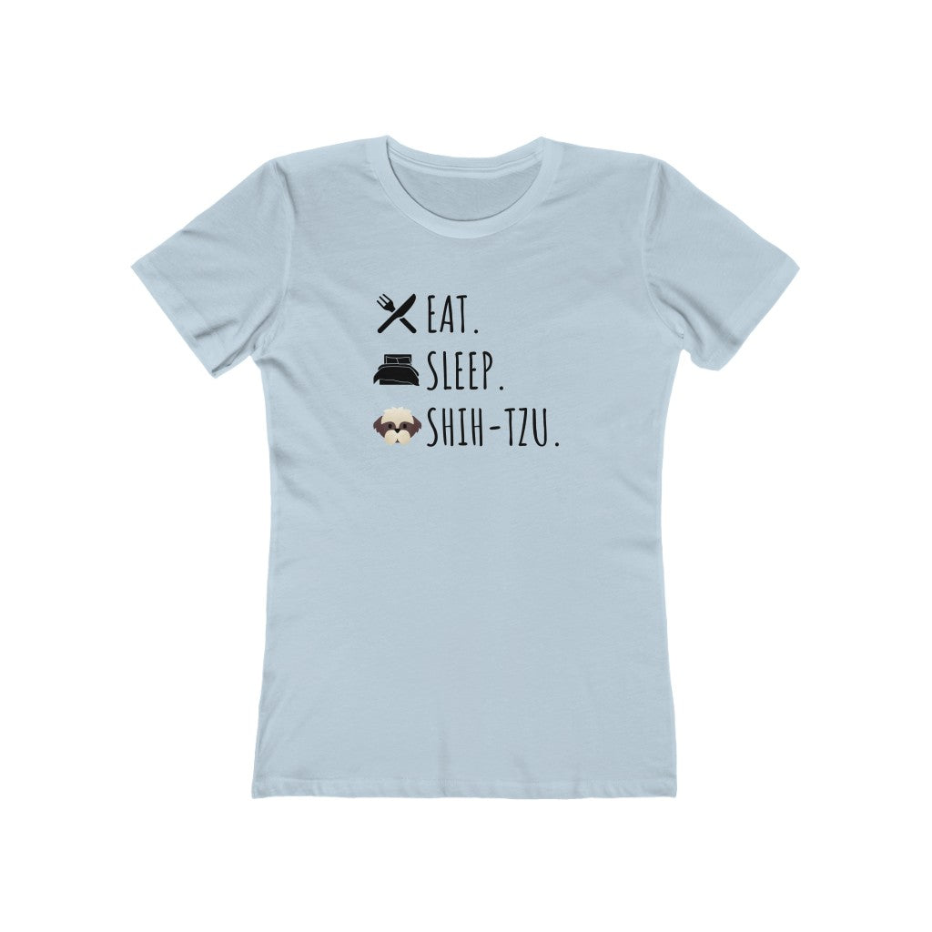 Eat. Sleep. Shih Tzu. | Women's Fitted Tee